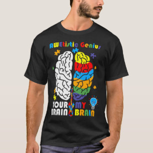 T-shirt Sensibilisation sur l'autisme Awetistic Genius Cer