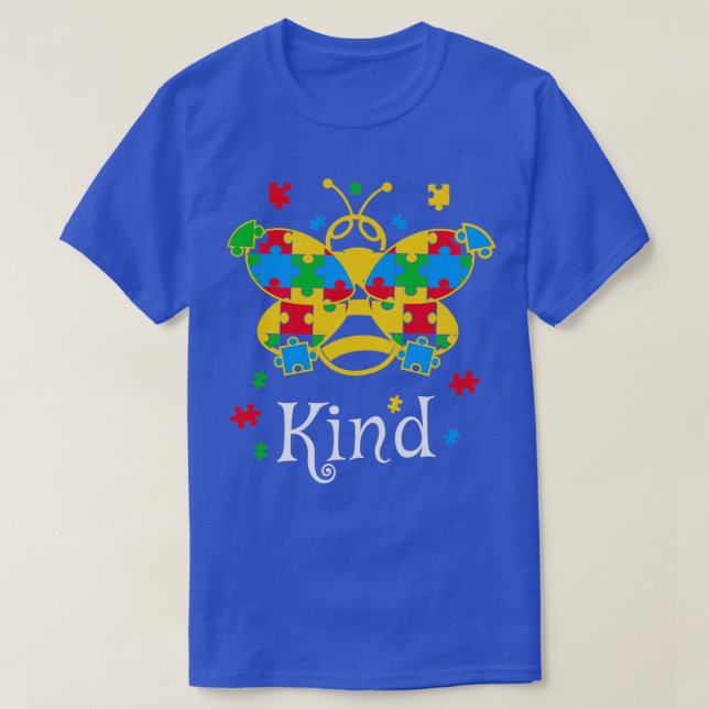 T-shirt Sensibilisation sur l'autisme Bee (Design devant)
