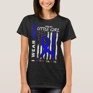 T-shirt Sensibilisation sur l'autisme Bleue Pour Fille Pet
