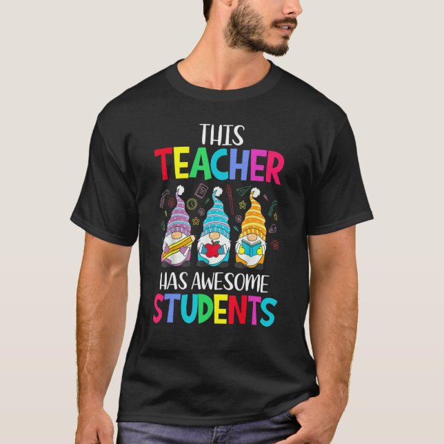 T-shirt Sensibilisation sur l'autisme Ce Professeur A Des  (Devant)