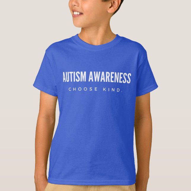 T-shirt sensibilisation sur l'autisme. choisissez gentimen (Devant)