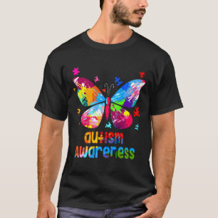 T-shirt Sensibilisation sur l'autisme Colorful Butterfly A