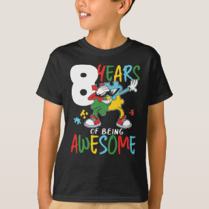 T-shirt Sensibilisation sur l'autisme D'Anniversaire De 8 