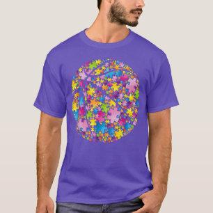 T-shirt Sensibilisation sur l'autisme de basket-ball génia