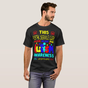 T-shirt Sensibilisation sur l'autisme de bleu d'usage de
