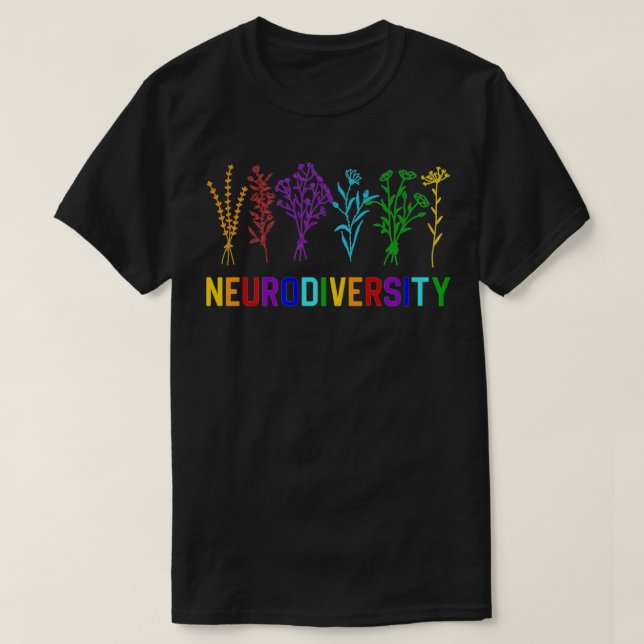 T-shirt Sensibilisation sur l'autisme de neurodiversité TD (Design devant)