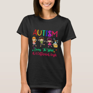 T-shirt Sensibilisation sur l'autisme De Voir Le Monde D'U