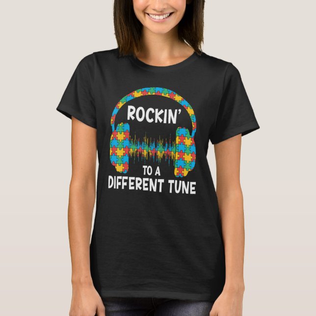 T-shirt Sensibilisation sur l'autisme Faisant Un Rotation  (Devant)