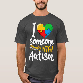 T-shirt Sensibilisation sur l'autisme Fille Drôle J'Aime Q