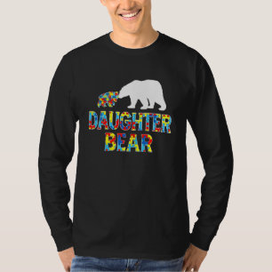 T-shirt Sensibilisation sur l'autisme Fille Ours Puzzle So