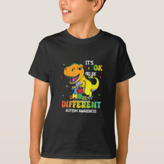 T-shirt Sensibilisation sur l'autisme Il Est Ok D'Être Dif