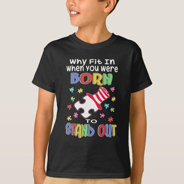 T-shirt Sensibilisation sur l'autisme Inspirante Dire Pour (Devant)
