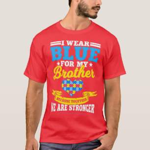 T-shirt Sensibilisation sur l'autisme Je porte Bleu 2