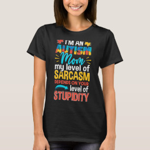 T-shirt Sensibilisation sur l'autisme Je suis une maman au