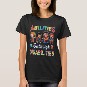 T-shirt Sensibilisation sur l'autisme Les capacités des ga