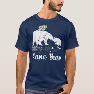 T-shirt Sensibilisation sur l'autisme Mama Ours Maman Sout
