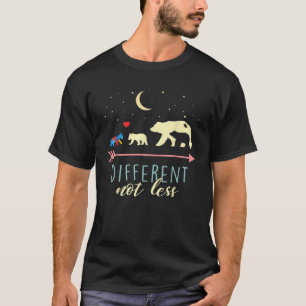T-shirt Sensibilisation sur l'autisme maman ours différent