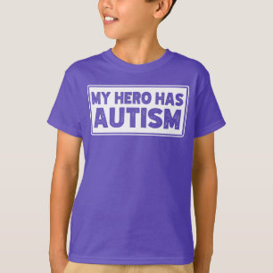 T-shirt Sensibilisation sur l'autisme, Mon Héros A L'Autis