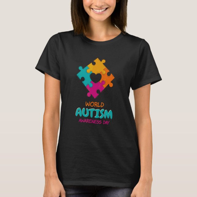 T-shirt Sensibilisation sur l'autisme Mondiale 2 Avril 202 (Devant)