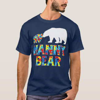 T-shirt Sensibilisation sur l'autisme Nanny Bear Support A