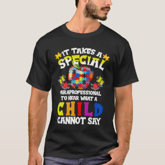 T-shirt Sensibilisation sur l'autisme Paraprofessionnelle 