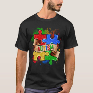 T-shirt sensibilisation sur l'autisme Puzzle