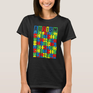 T-shirt Sensibilisation sur l'autisme Puzzle Pièce Autisti