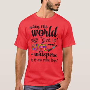 T-shirt Sensibilisation sur l'autisme quand le monde dit
