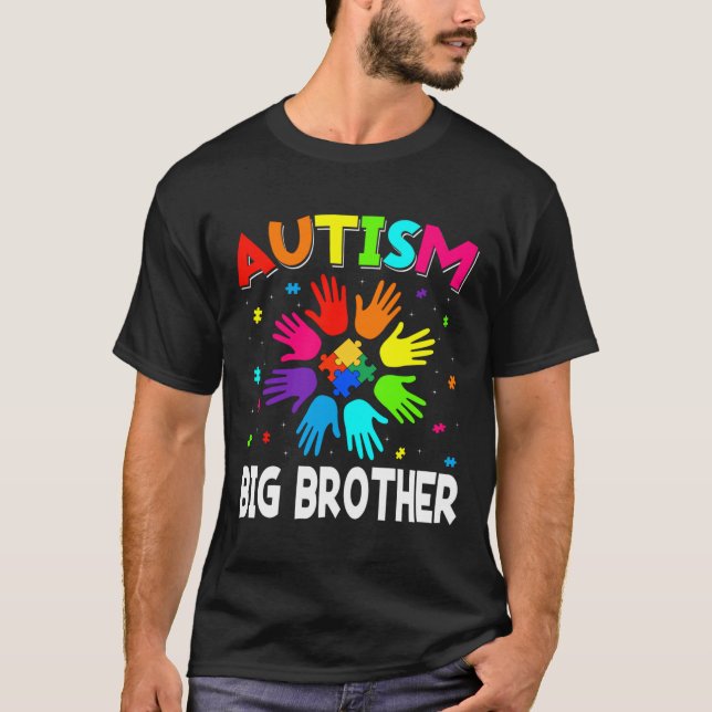 T-shirt Sensibilisation sur l'autisme rétro Drapeau améric (Devant)