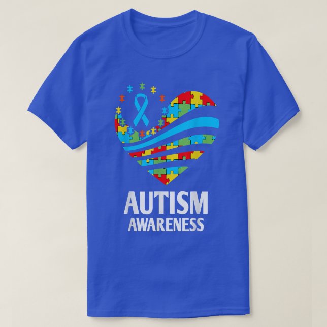 T-shirt Sensibilisation sur l'autisme s Femmes Heart Suppo (Design devant)