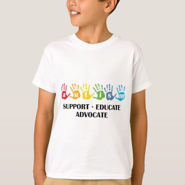 T-shirt Sensibilisation sur l'autisme : Support Educate Ad (Devant)