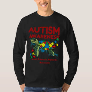 T-shirt Sensibilisation sur l'autisme Turtle Puzzle Maman