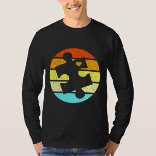 T-shirt Sensibilisation sur l'autisme Vintage Cendres Mign