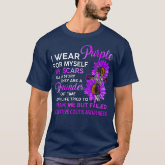 T-shirt Sensibilisation Ulcerative À La Colite Je Porte Du