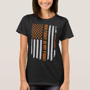 T-shirt Sensibilisation vintage à la leucémie Drapeau amér