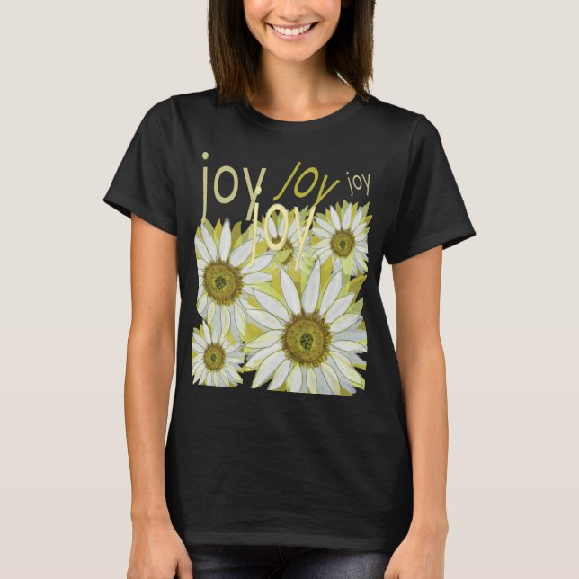 T-shirt Sentez la joie naturelle Célébrez les fleurs T-shi (Devant)