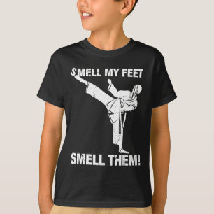 T-shirt Sentez Mes Pieds Funny Karate T Shirt Cadeau Sente