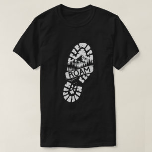 T-shirt Sentier de montagne de l'empreinte de randonnée