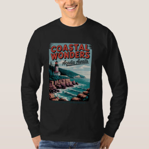 T-shirt sentier du phare d'Acadia Wilderness Adventure - A