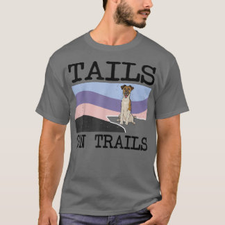 T-shirt Sentiers Fluent De Renard Terrier Sur Les Sentiers