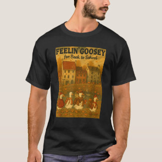 T-shirt Sentiment d'automne Retour à l'école Oie Thé