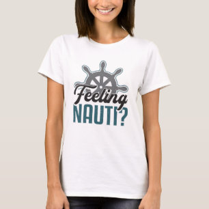 T-shirt Sentiment Nauti Bateau Voile Bateau Capitaine Funn
