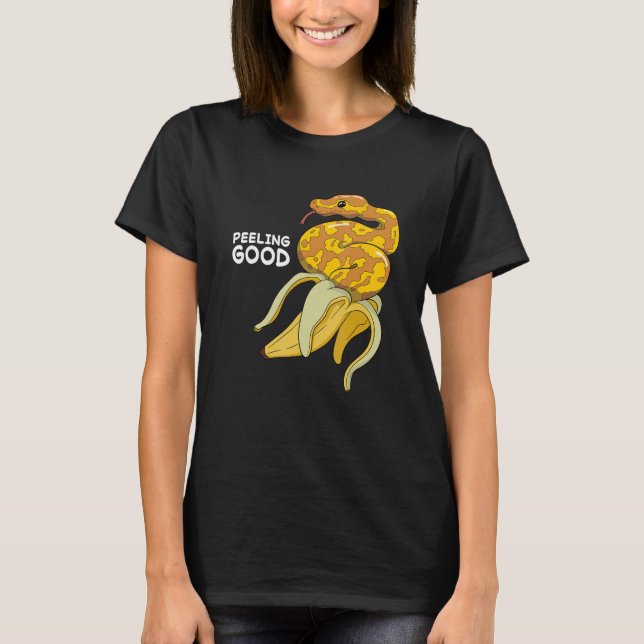 T-shirt Sentiment Peeling bon Banana Ball Python serpent R (Devant)