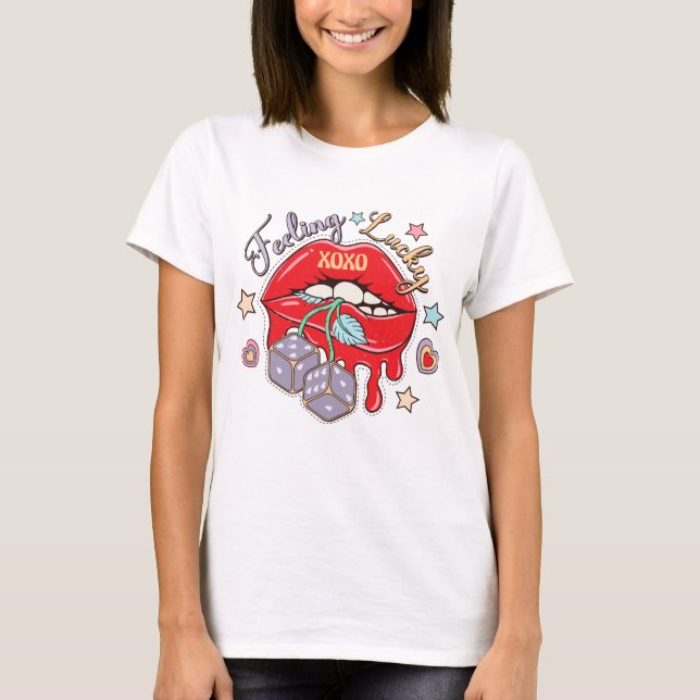 T-shirt Sentir chanceux (Devant)