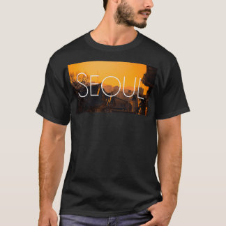 T-shirt Séoul Corée ville nuit été 2