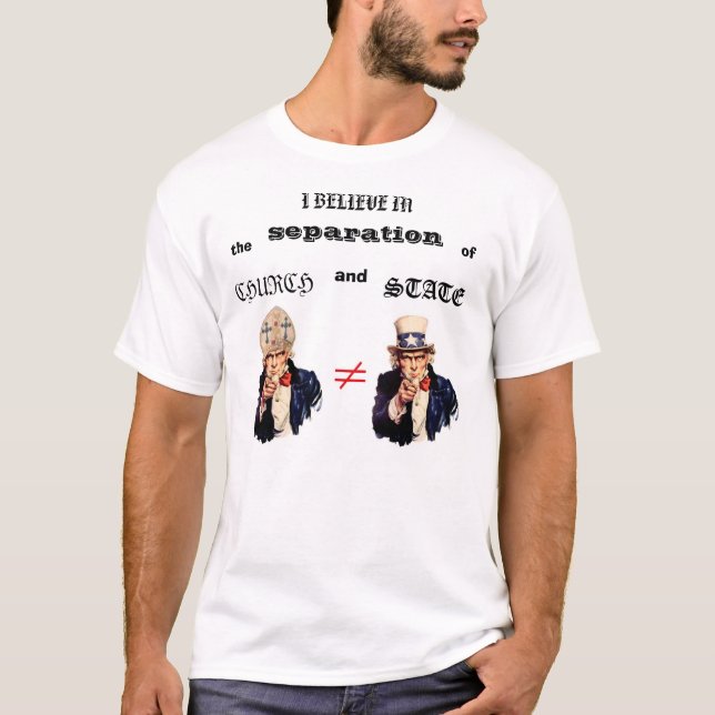T-shirt Séparation de l'Église et de l'État (Devant)