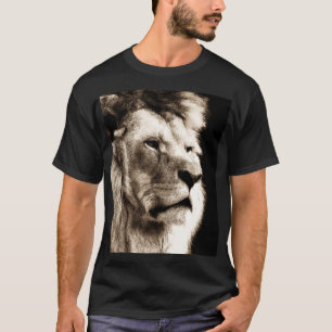 T-shirt Sepia Lion