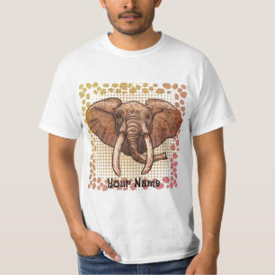 T-shirt Sepia Tribal Elephant