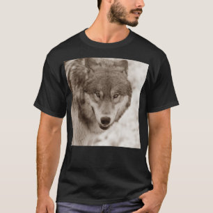 T-shirt Sepia Wolf