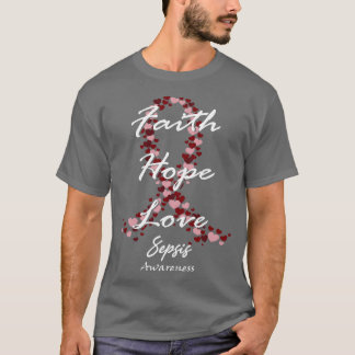 T-shirt Sepsis Sensibilisation Foi Espérance Aimer L'Espoi